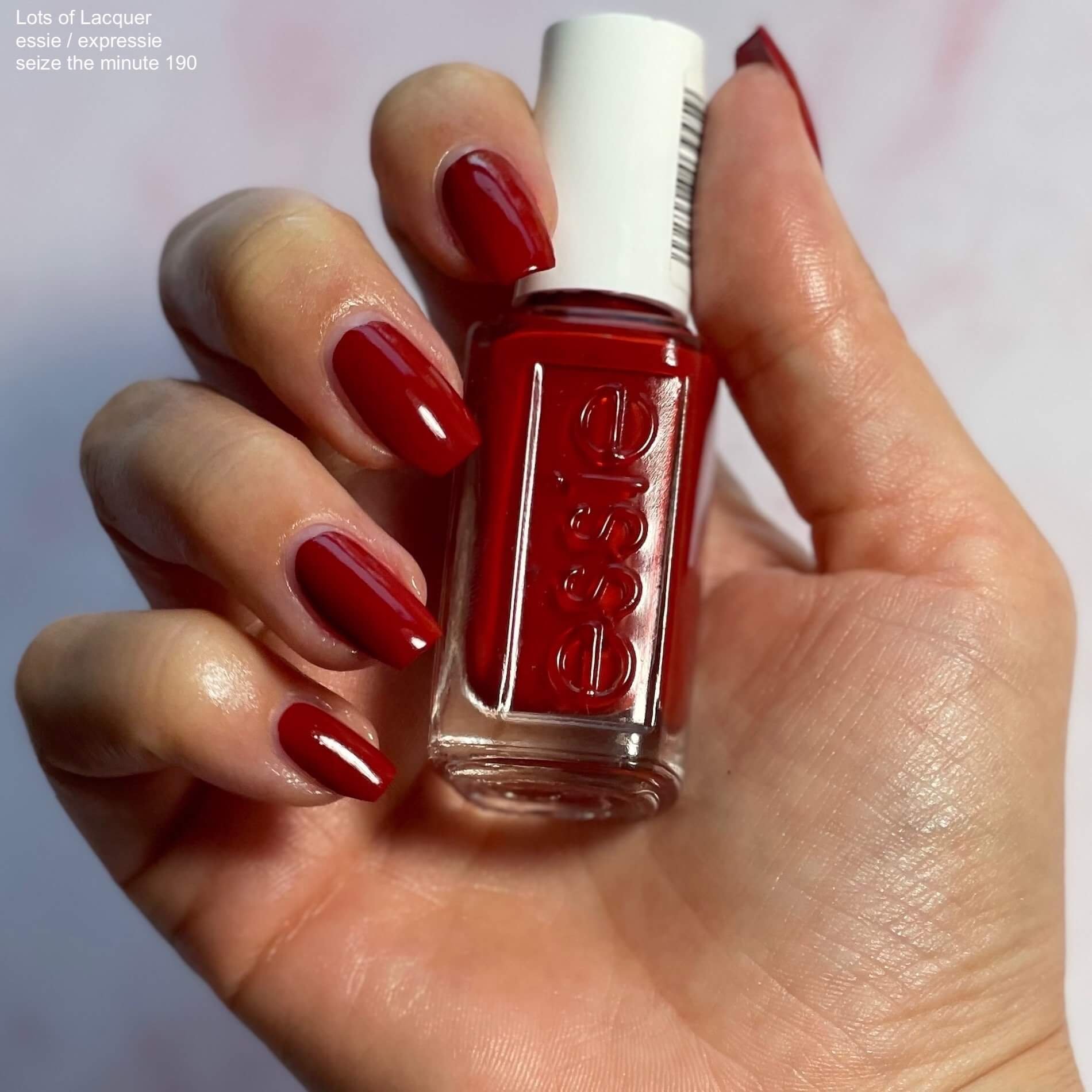 essie Red Nail Polish Lots of Lacquer